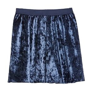 Gap Girls Velvet Skirt Blue XL